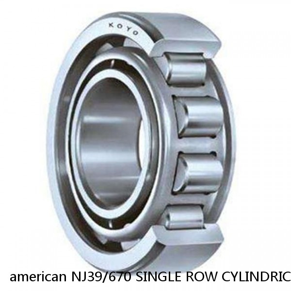 american NJ39/670 SINGLE ROW CYLINDRICAL ROLLER BEARING #1 small image