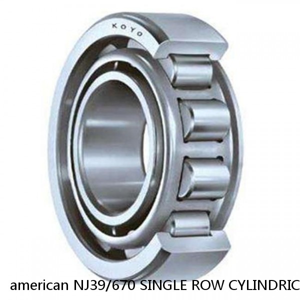 american NJ39/670 SINGLE ROW CYLINDRICAL ROLLER BEARING #1 image